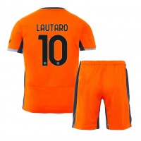 Dres Inter Milan Lautaro Martinez #10 Rezervni za djecu 2023-24 Kratak Rukav (+ kratke hlače)